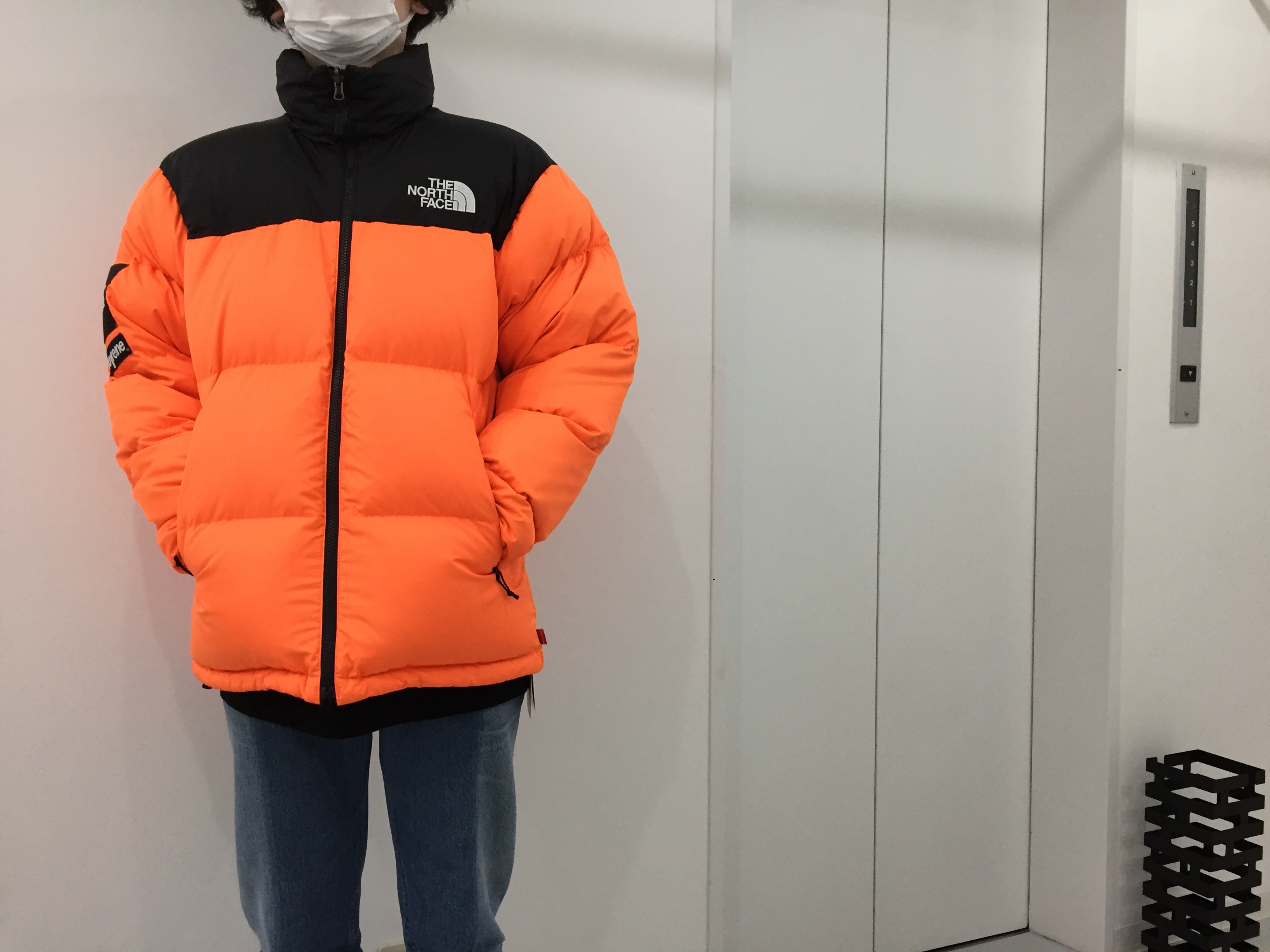 THE NORTH FACE パワーオレンジ　ヌプシ